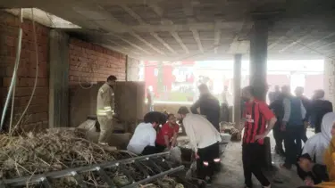 Halıları toplarken havalandırma boşluğuna düşen kadın öldü