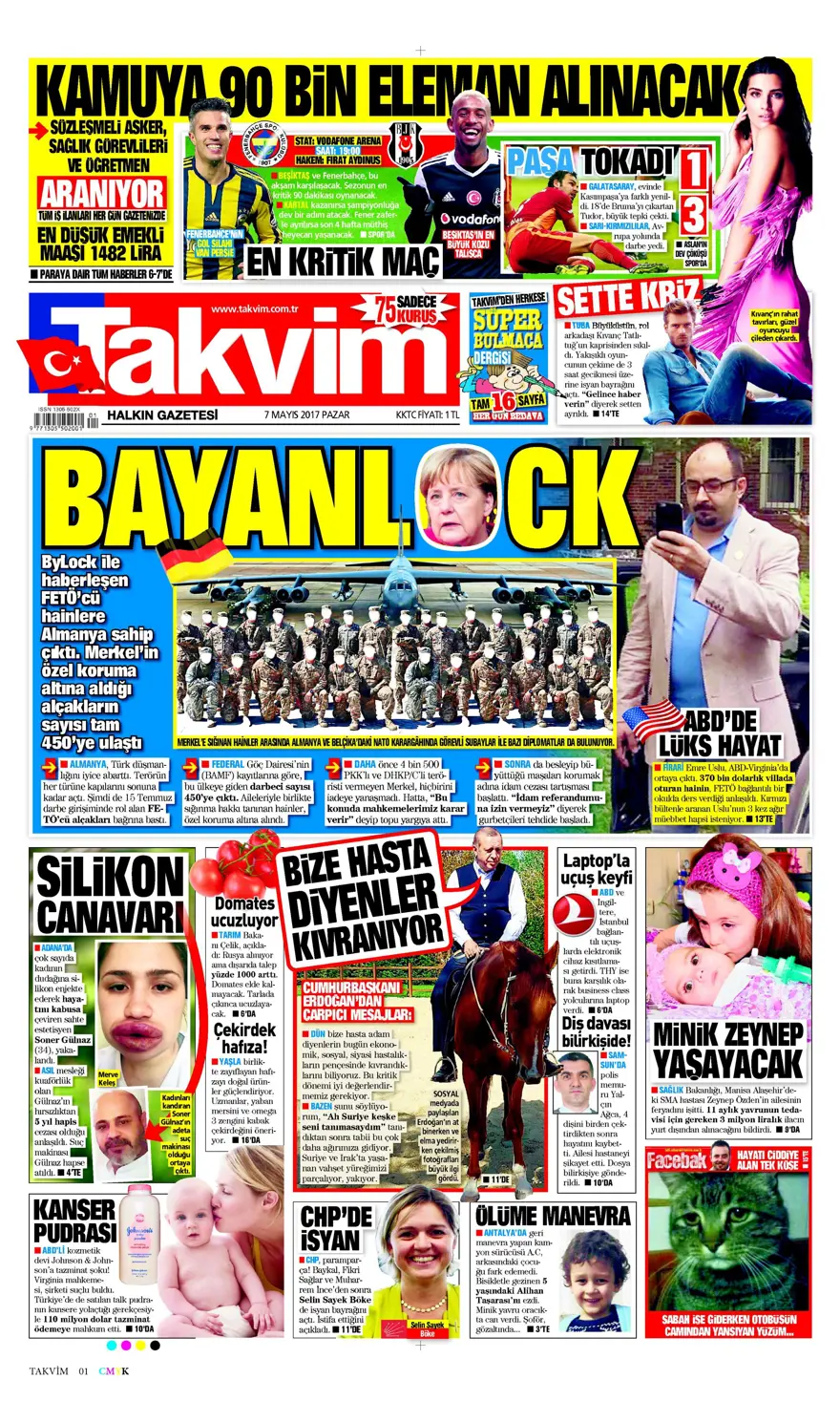 Günün gazete manşetleri - 07.05.2017 11