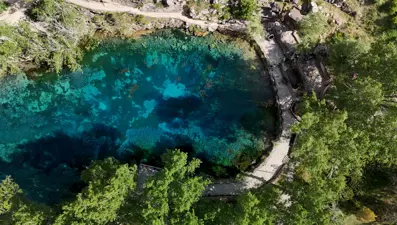 ''Anadolu'nun nazar boncuğu'': Sivas'taki doğa harikası görenleri büyülüyor