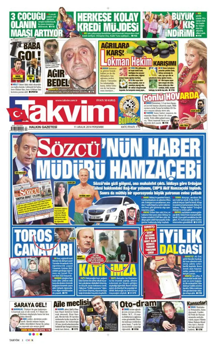 Günün gazete manşetleri 12