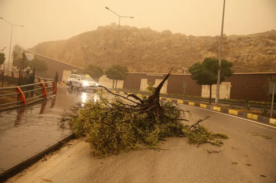Mardin’de gündüz geceye döndü 9