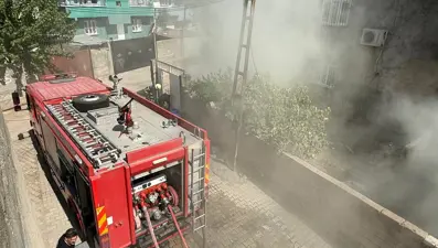 Diyarbakır'da ev yangını