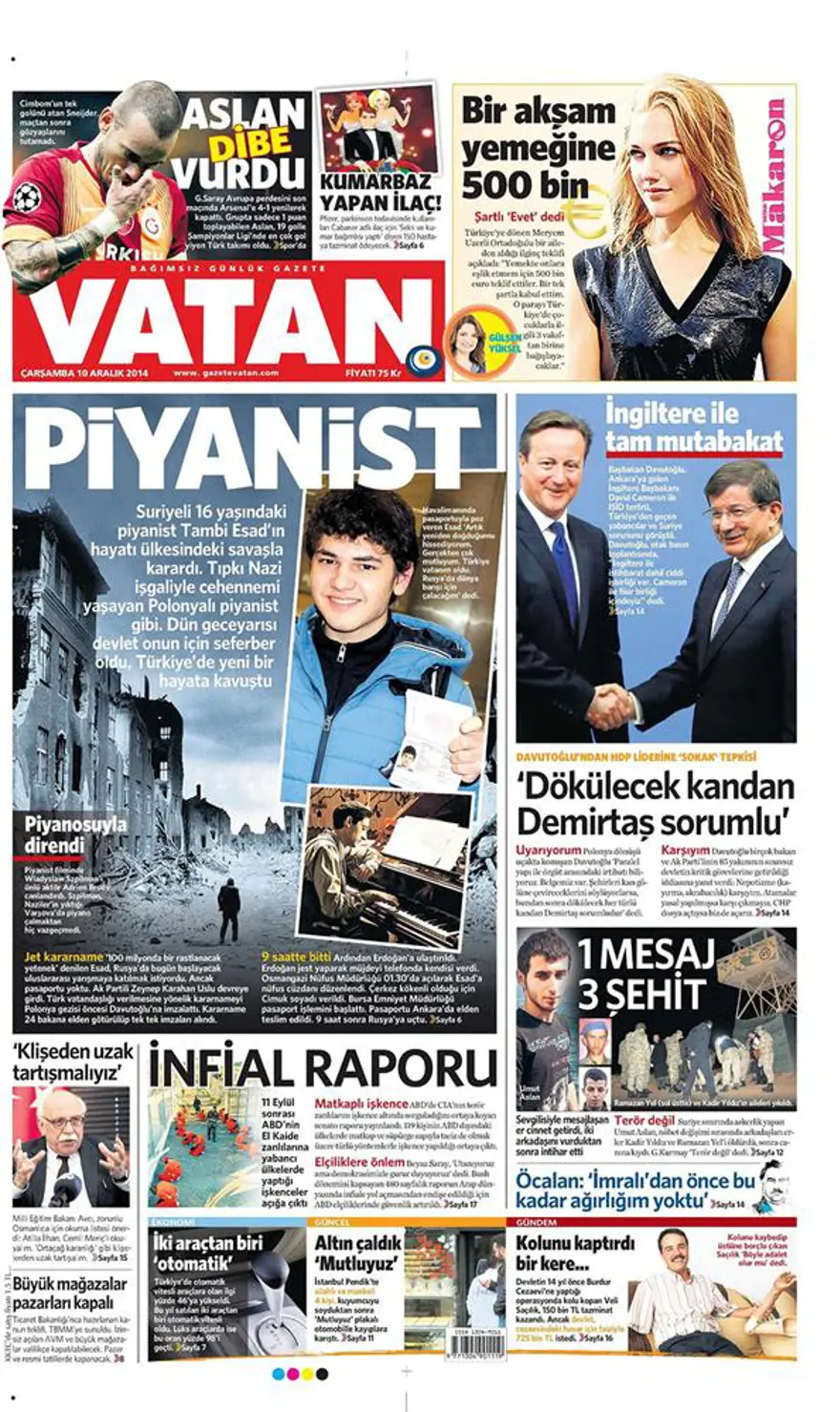 Gazete manşetleri 