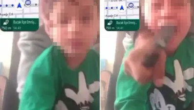 Eşini görüntülü arayıp çocuklarının boğazına bıçak dayadı: Tutuklandı