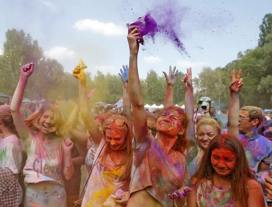 Kiev'de Holi Festivali 9