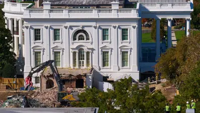 Beyaz Saray'da yıkım: Yeraltı sığınağını gizliyordu,123 yıl sonra yerle bir oldu