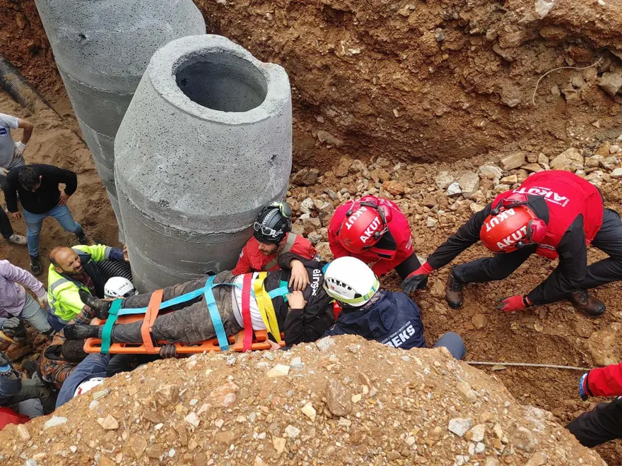 Bodrum’da inşaatta toprak kayması: 2 işçi yaralı 2