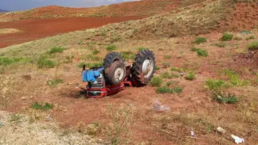 Kırıkkale'de traktör kazası