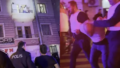 Eski eşini döven şüpheli çocuklarını bıçakla rehin aldı