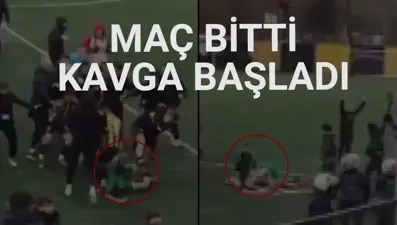 Amatör lig maçında saha ringe döndü