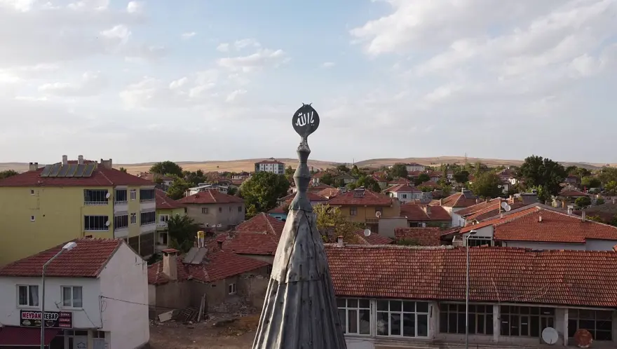 5 asırlık minare drone ile görüntülendi 2 5 asırlık minare drone ile görüntülendi 2