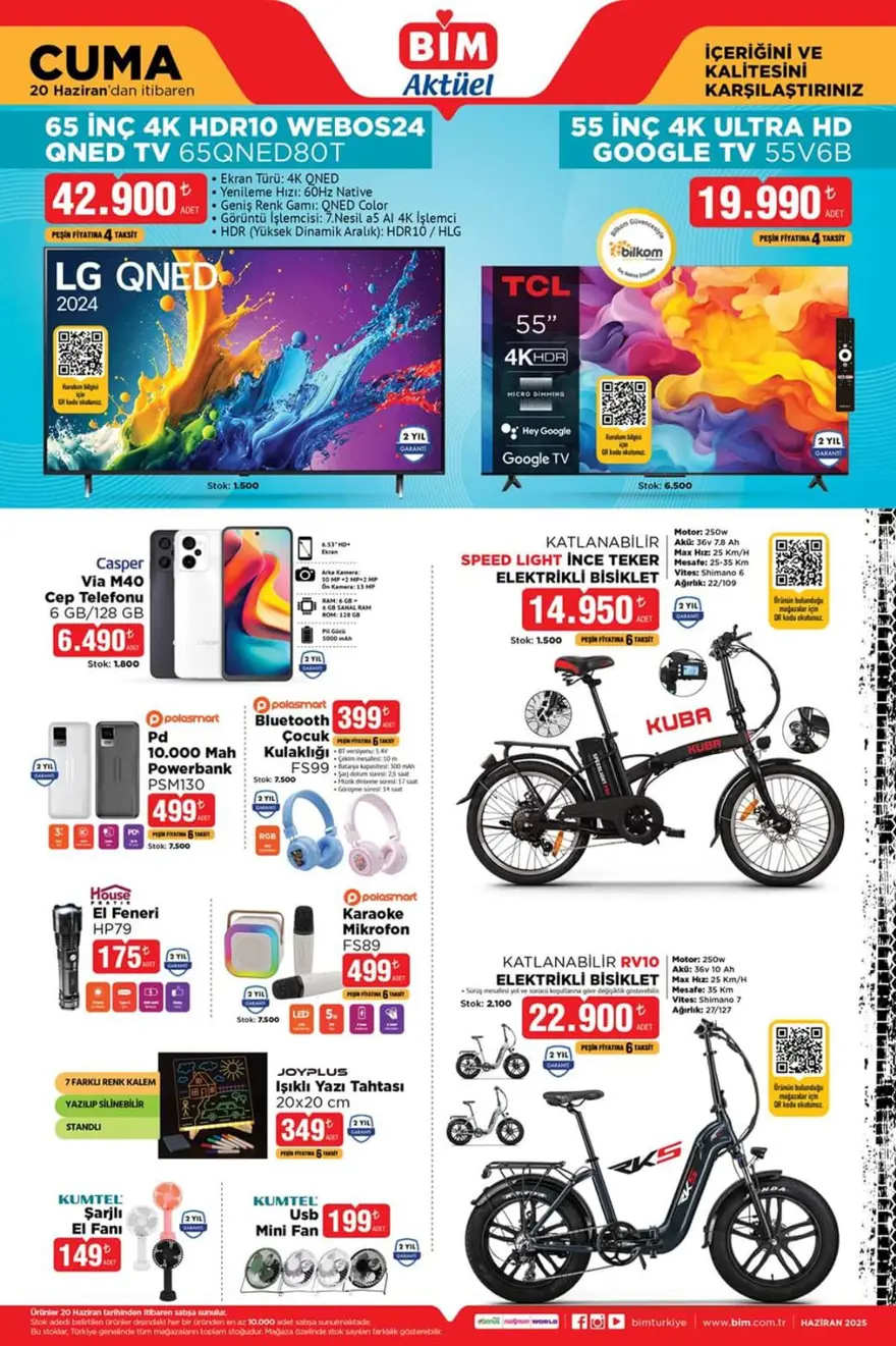 BİM 20 HAZİRAN CUMA AKTÜEL KATALOĞU 1