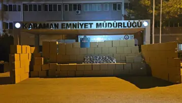 Karaman'da operasyon: 3 milyon 300 bin makaron ele geçirildi