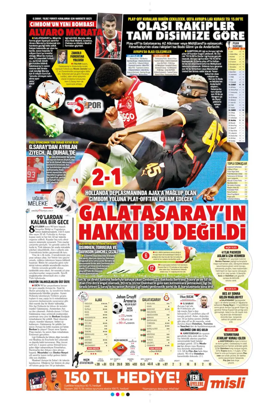 "İki play-off, bir off" (31 Ocak 2025 spor manşetleri) 17 "İki play-off, bir off" (31 Ocak 2025 spor manşetleri) 17