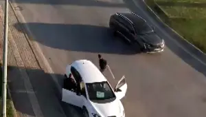 Polise sopayla saldıran sürücü tutuklandı