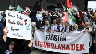 Türkiye, Gazze için ayakta: Binlerce kişi "Filistin'e Özgürlük" mitinglerinde buluştu