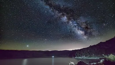 Nemrut Krater Gölü'nde yıldız şöleni