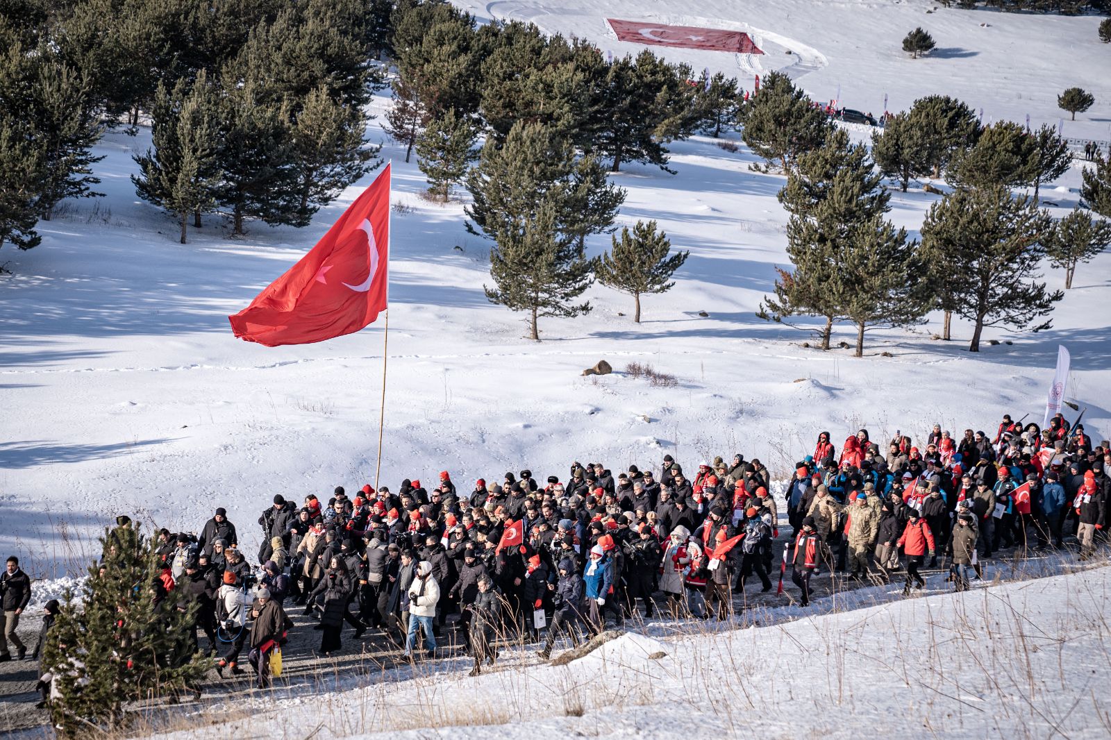 Sarıkamış şehitlerini anma yürüyüşü