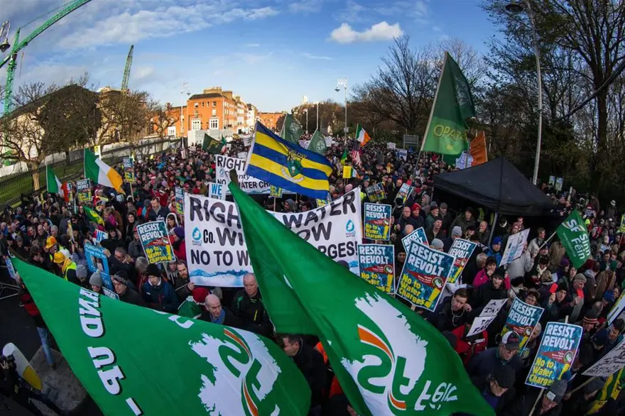 İrlanda'da protestosu 14