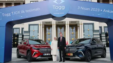 Togg'da ilk teslimat Cumhurbaşkanı Erdoğan'a yapıldı