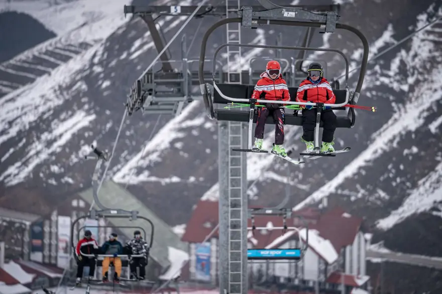 Palandöken'de hafta sonu yoğunluğu 4