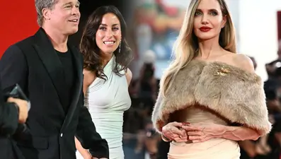 Brad Pitt yeni sevgilisiyle ilk kez kırmızı halıda: Elini bir an olsun bırakmadı!