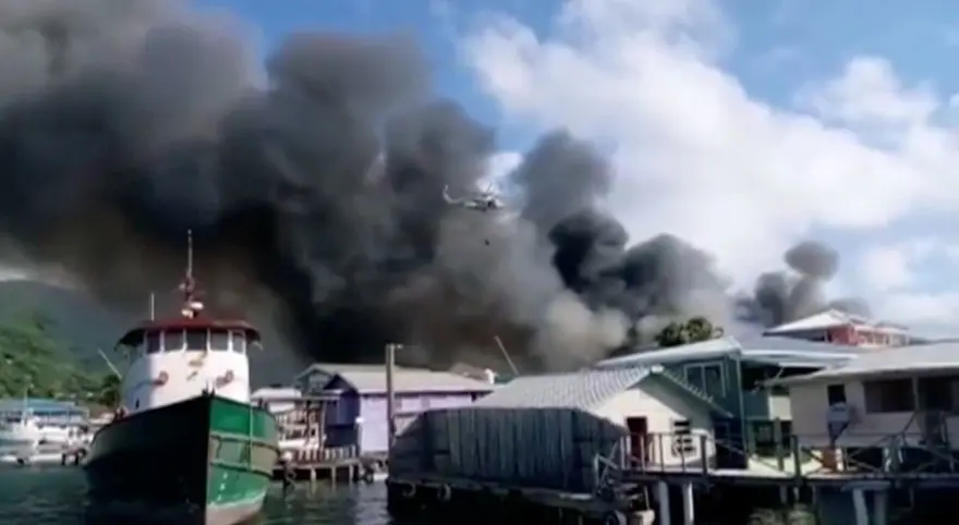 Honduras'ta yangın: En az 90 ev küle döndü 1