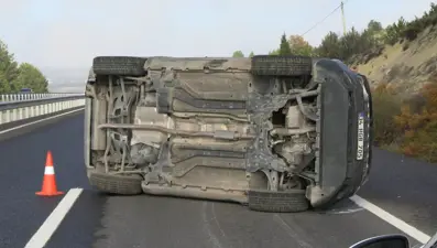 Kütahya'da trafik kazası: 1 kişi yaralandı
