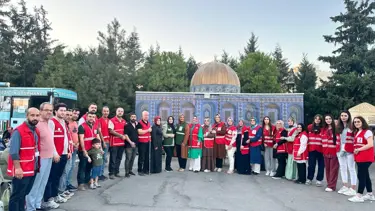 Mardin'de Kızılay'dan Gazze için etkinlik