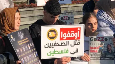 Filistin'de öldürülen gazeteciler anısına "GaZZete"