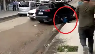 Tartıştığı kişiyi cipiyle ezdi: Dehşete düşüren görüntüler