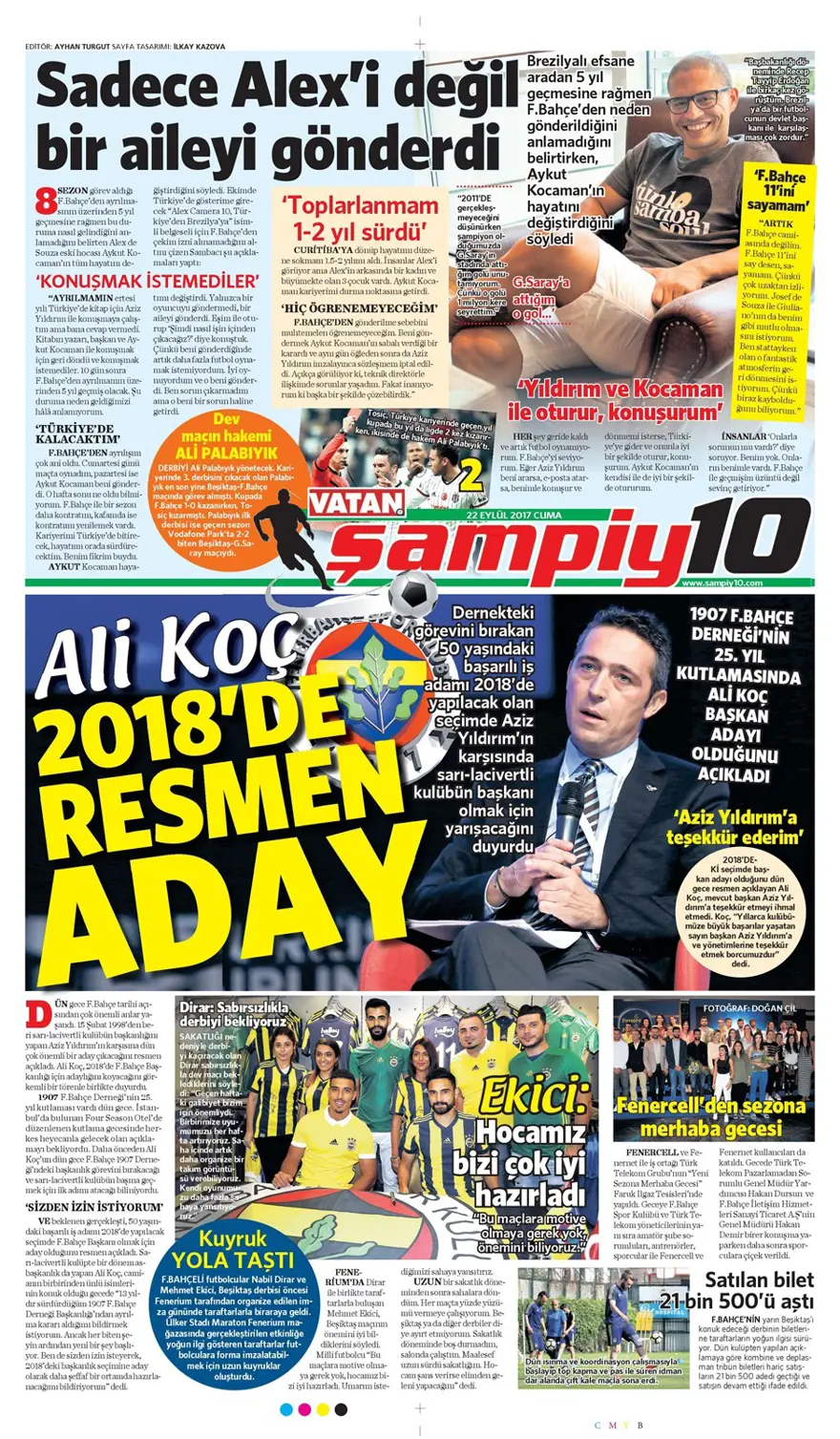 Günün spor gazeteleri (22 Eylül 2017) 3