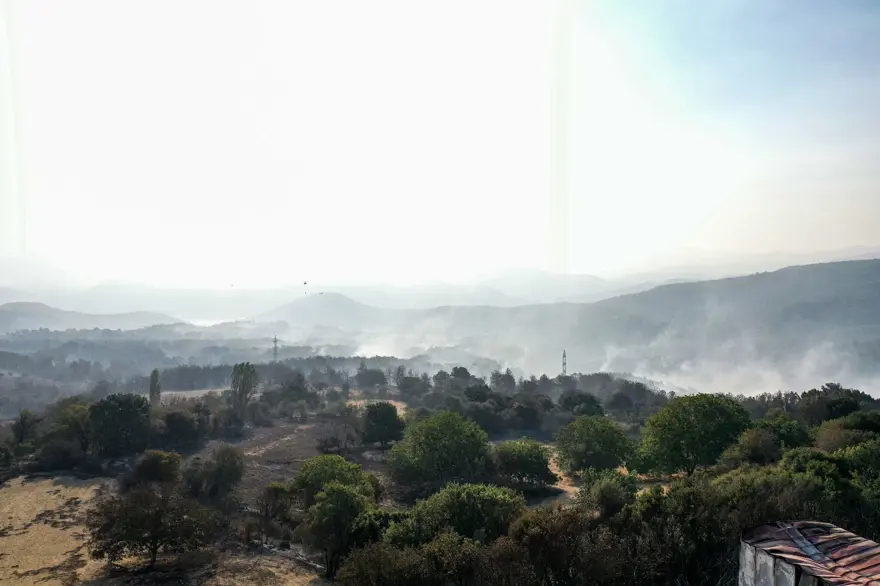 Çanakkale'de orman yangını kontrol altında 43