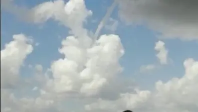 Sivas'ta ilginç doğa olayı: Buluttan buluta uzanan hortum