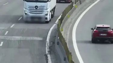 Sol şeridi ihlal eden TIR ve kamyon sürücülerine para cezası