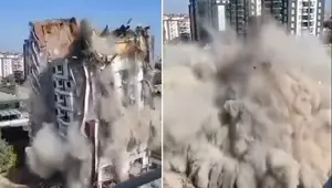 Diyarbakır'da 11 katlı bina yıkım sırasında çöktü