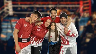 Bu ailede ringe çıkmayan yok: Anne baba 3 çocuğuyla ringlerin tozunu attırıyor