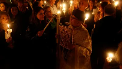Türkiye'de yaşayan Hristiyanlar Paskalya'yı kiliselerde kutladı