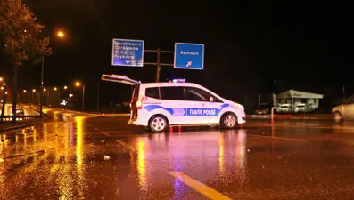 Samsun-Ordu karayolunda trafiğe yağış engeli