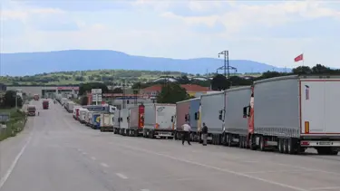 Sınır kapısında 10 kilometrelik “Schengen” kuyruğu