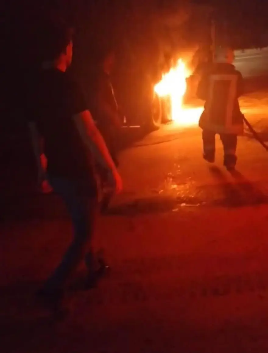 Dinlenme tesisinde TIR yangını 1