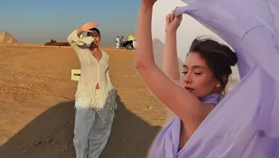 Neslihan Atagül Mısır'da: Karnı burnunda yeni pozlarını paylaştı