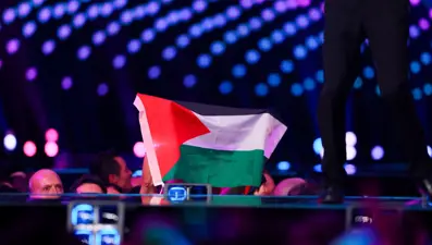 Eurovision yarı finalinde seyirciler Gazze'ye destek verdi