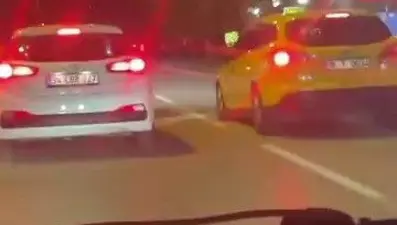 Korsan taşımacılık yapan sürücüye taksi takibi