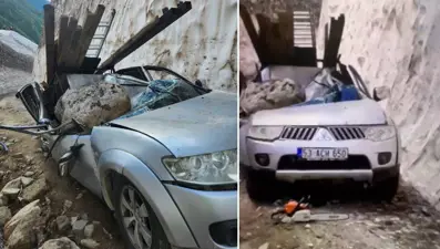 Yamaçtan kopan kaya ezdi: 1 ölü 2 yaralı