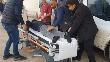 Vincin kopan çelik halatı işçilerin üzerine düştü: 2 yaralı