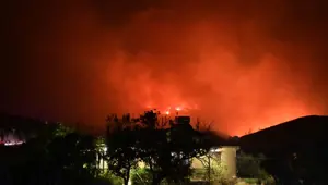 Yunanistan'da orman yangınları: 5 kişi yaralandı Yunanistan'da orman yangınları: 5 kişi yaralandı