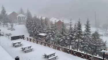 Kartepe'de kar yağışı