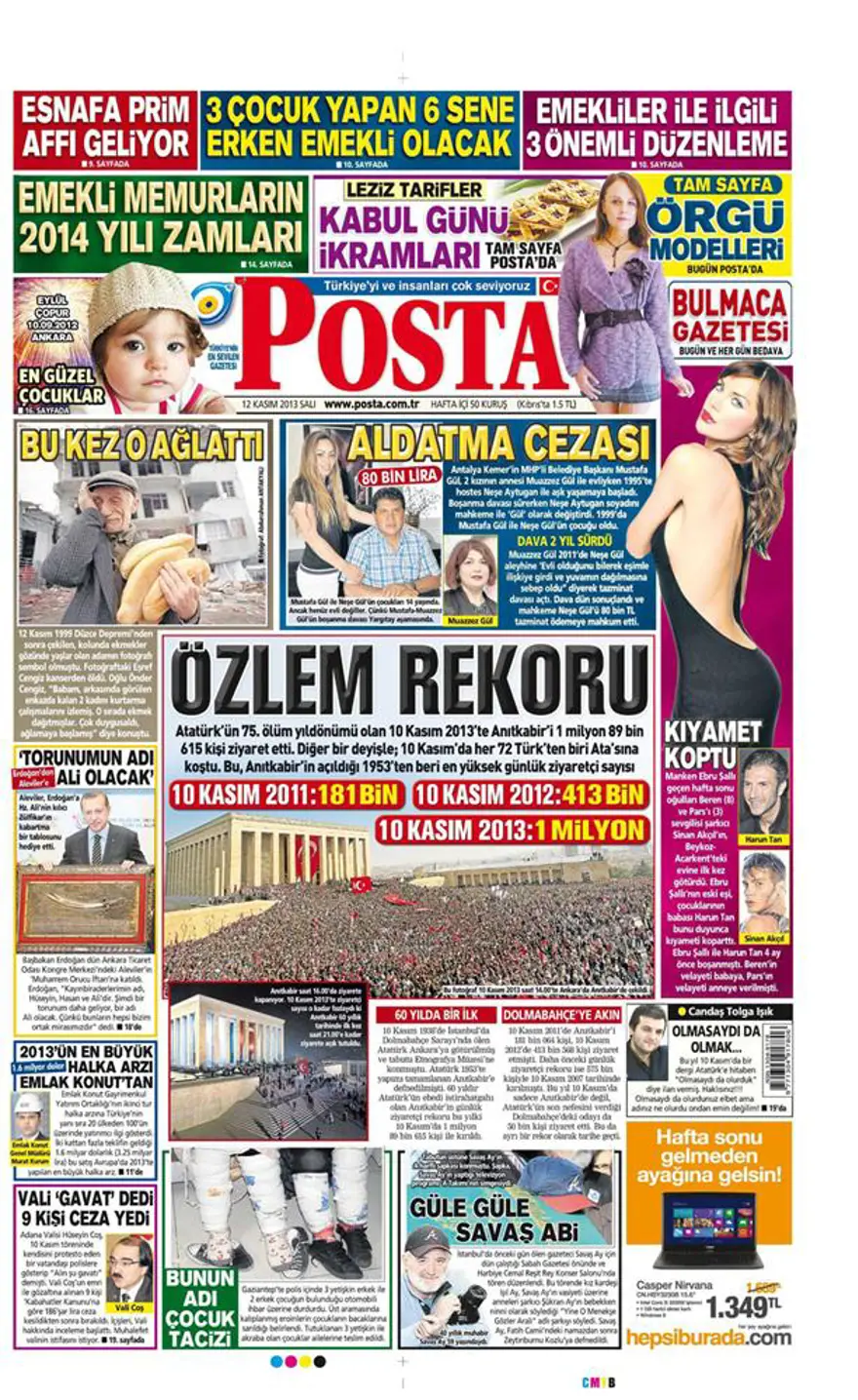 Günün manşetleri - 12 Kasım 2013 10 Günün manşetleri - 12 Kasım 2013 10