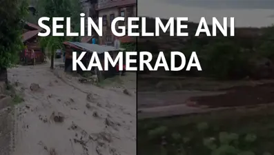 Nallıhan’da dereler taştı, yollar yarıldı